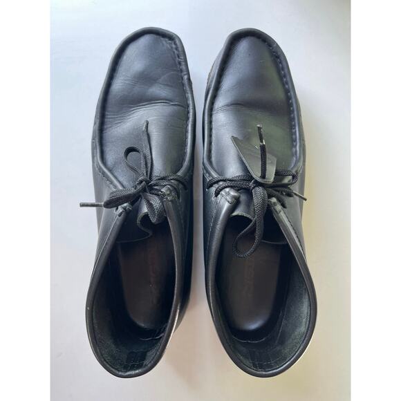 Clark’s‎ Wallace Desert Chukka Boots Black Leather Men’s Size 11.5M - Picture 5 of 9